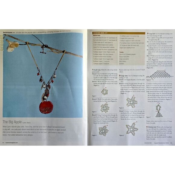 Beadwork Magazine August September 2008 Fall Jewelry Collection - Picture 13 of 15